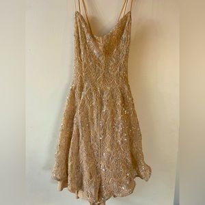 Pink and Silver Glam Party Dress